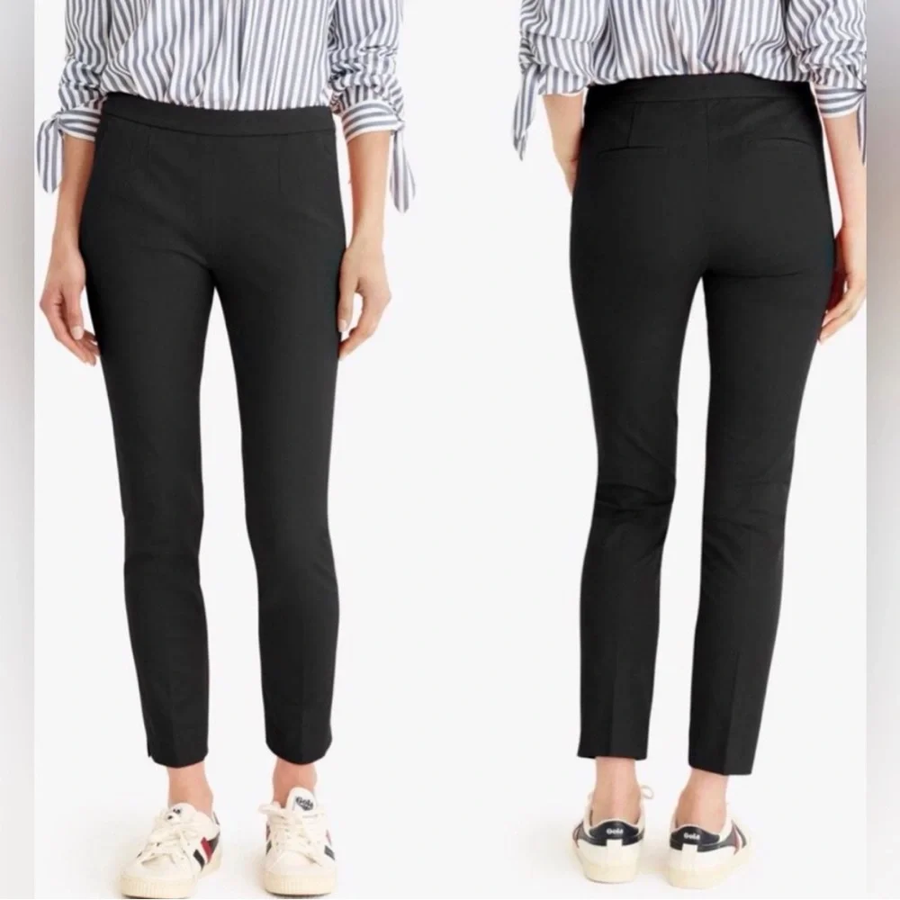 J.Crew Black Slim Fit Martie Pants, black, size 6 - Picture 2 of 6